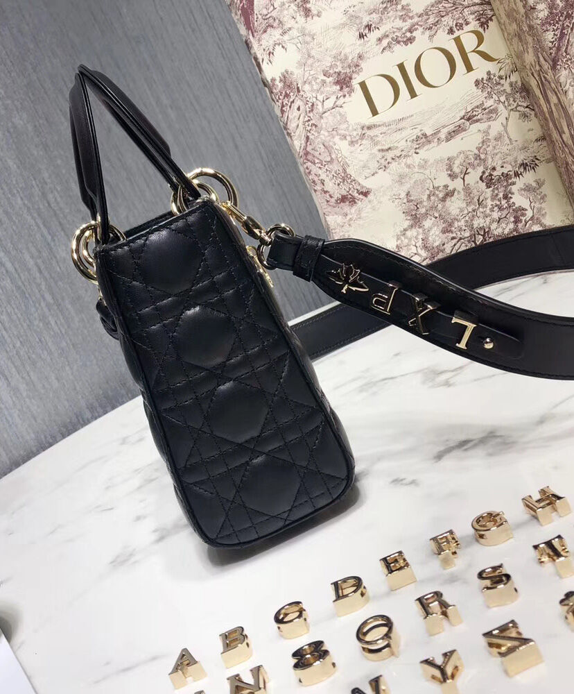 Christian Dior Lady Dior My Abcdior Bag Black